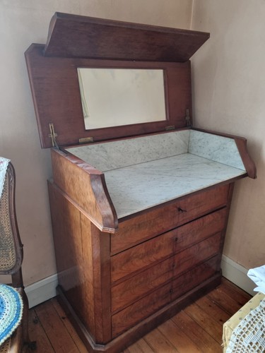 Meuble toilette ancien bois - ancien,
