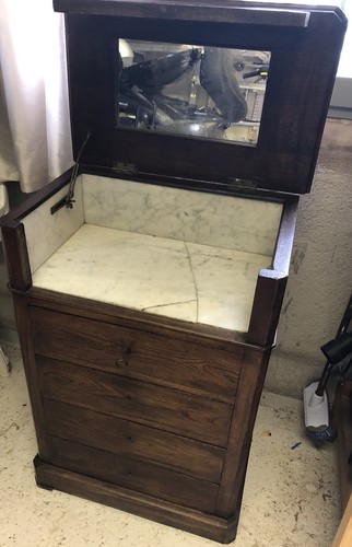 Meuble toilette ancien - de, xix